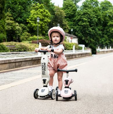 Scoot & Ride, Highwaykick 1, vehicul fara pedale si trotineta 2 in 1, Ash