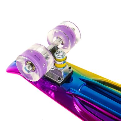 Smiki, Curcubeu, placa skateboard tip fish cu roti LED