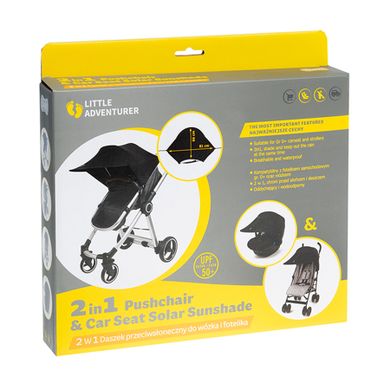Smiki, Little Adventurer, copertina de soare pentru carucior si scaun auto