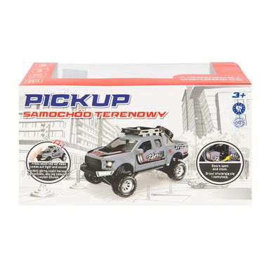 Smiki, Masina de teren Pick-Up, vehicul, lumina si sunet, 15 cm, 1:32