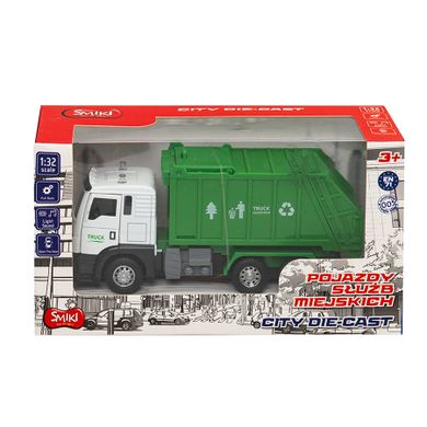 Smiki, Servicii publice, Masinuta de gunoi, vehicul cu lumini si sunete 1:32