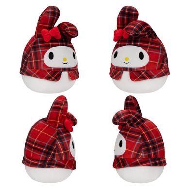 Squishmallows, Hello Kitty, Sanrio Plaid, jucarie de plus, 20 cm, 1 buc.