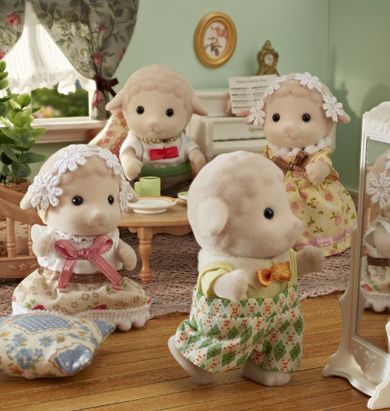 Sylvanian Families, Familia de oite, set de figurine, 5619
