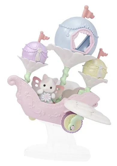 Sylvanian Families, Vehiculul zburator al zanei florilor, set cu figurina, 5827