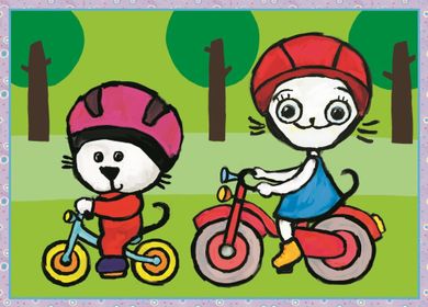 Trefl, Kittykit, Ziua lui Kittykit, puzzle 4in1, 71 piese