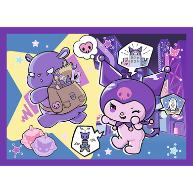 Trefl, Kuromi, puzzle 4in1