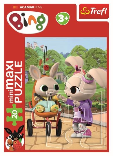 Trefl, Prietenii lui Bing, puzzle mini maxi, 20 elemente, 1 buc.