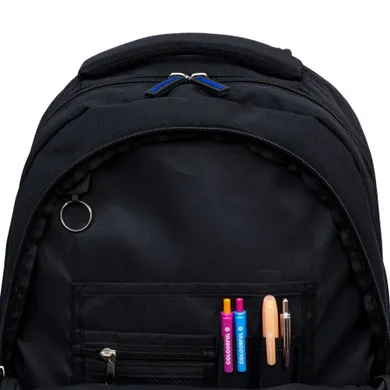 Astra, FC Barcelona, rucsac pentru scoala, cu 3 compartimente, Black