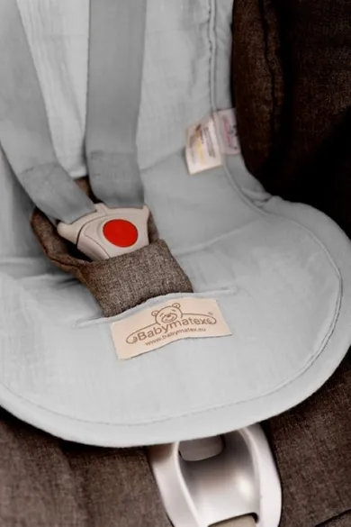 BabyMatex, Paddi, Muslin, insertie de reducere a presiunii pentru scaun auto, gri