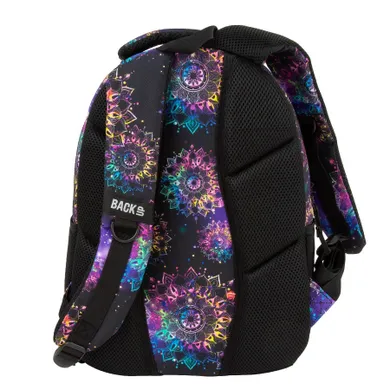 BackUp, rucsac pentru scoala, cu 3 compartimente, Mandalas