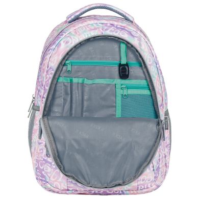 BackUp, rucsac pentru scoala, cu 3 compartimente, Slogans
