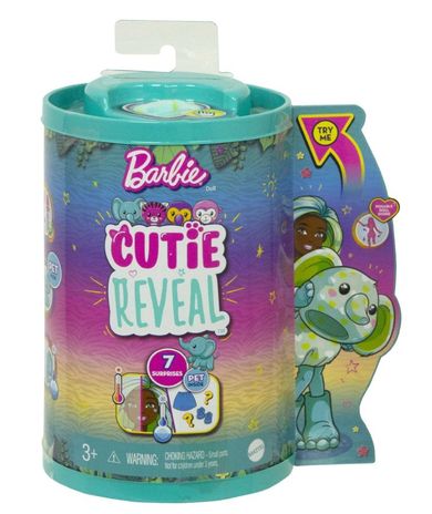 Barbie, Cutie Reveal, Chelsea Elefant, papusa de serie Jungla