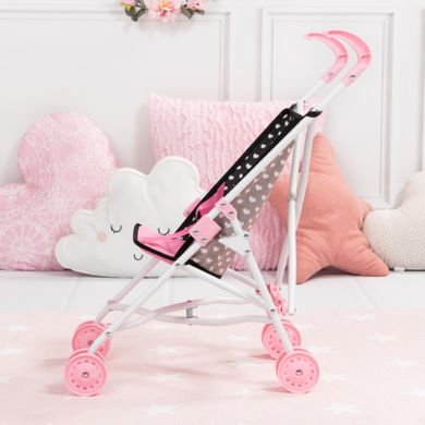 Bayer Design, Buggy, carucior sport pentru papusi, negru-roz