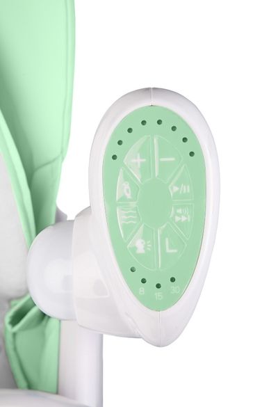 Caretero, Indigo, scaun inalt si leagan 2in1, menta verde