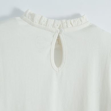 Cool Club, Bluza cu maneca scurta pentru fete, ecru