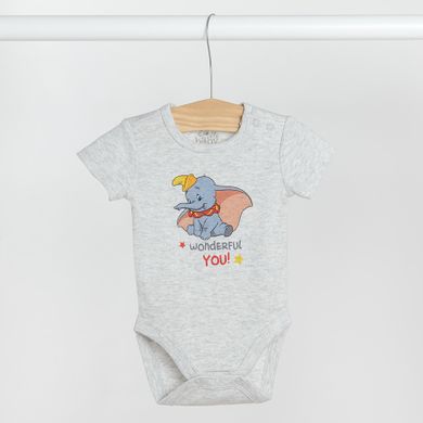 Cool Club, Body cu maneca scurta pentru baieti, mix, imprimeu Dumbo, set, 3 buc.
