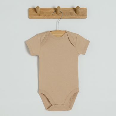 Cool Club, Body cu maneca scurta pentru bebelusi, bej, ecru, set 3 buc.