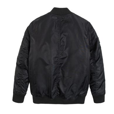 Cool Club, Geaca bomber neagra pentru baieti, imprimeu Focus on your goals