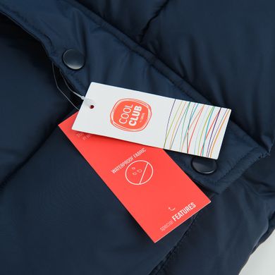 Cool Club, Geaca cu gluga pentru baieti, calduroasa, bleumarin