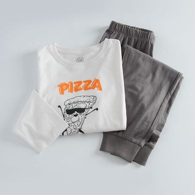 Cool Club, Pijama pentru baieti, alb-gri