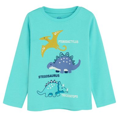 Cool Club, Pijama pentru baieti, turcoaz, gri, set, 2 buc.