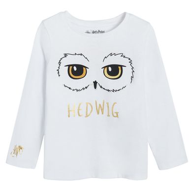 Cool Club, Pijama pentru fete, alb-gri, bleumarin, imprimeu Harry Potter, set 2 buc.