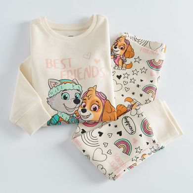 Cool Club, Pijama pentru fete, ecru, imprimeu Paw Patrol
