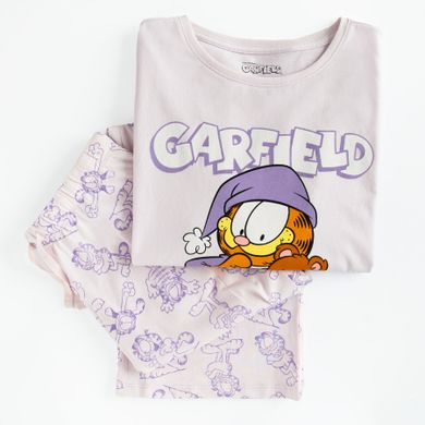 Cool Club, Pijama pentru fete, violet, imprimeu Garfield