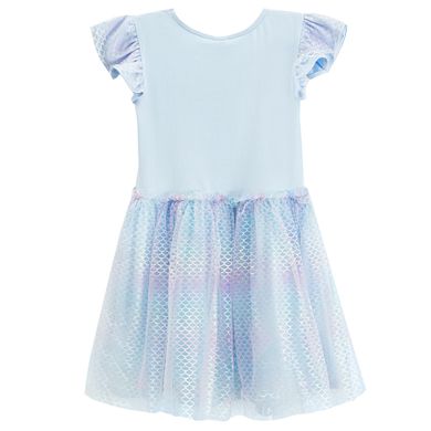 Cool Club, Rochie cu maneca scurta pentru fete, albastru-violet