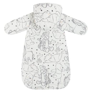 Cool Club, Salopeta cu gluga pentru copii, ecru, imprimeu Winnie the Pooh