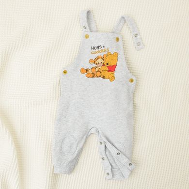 Cool Club, Set pentru baieti, Body cu maneca lunga, Salopeta, mix, imprimeu Winnie the Pooh