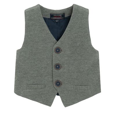 Cool Club, Set pentru baieti, Body cu maneca lunga, Vesta, Pantaloni din textil, mix
