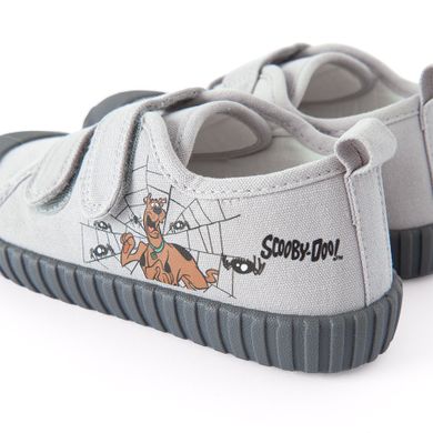 Cool Club, Tenisi pentru baieti, gri, talpa Barefoot, imprimeu Scooby-Doo