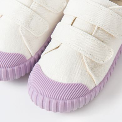 Cool Club, Tenisi pentru fete, bej-mov, imprimeu unicorn, talpa Barefoot