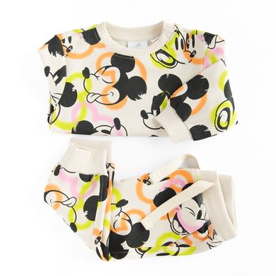 Cool Club, Trening pentru baieti, bej, imprimeu Mickey Mouse