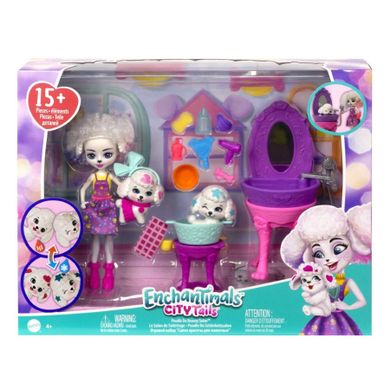 Enchantimals, Salon de infrumusetare pentru pudeli, set papusa cu accesorii