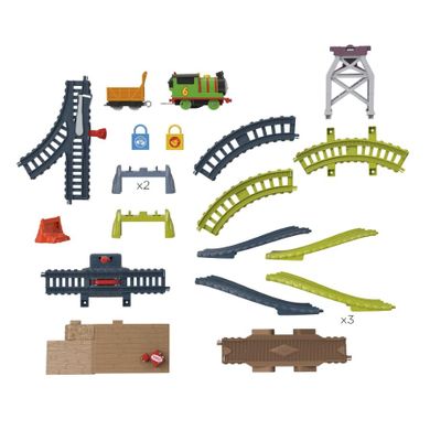 Fisher-Price, Thomas & Friends, Percy, set de joaca cu locomotiva motorizata