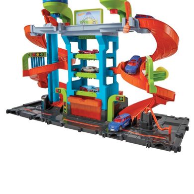 Hot Wheels City, Mega spalatorie auto intortocheata, set de piste