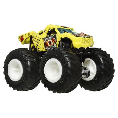 Hot Wheels, Monster Trucks, Totaled + masina Hot Wheels, scara 1:64, JCG32