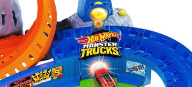 Hot Wheels, T-Rex Volcano Arena, set de joaca