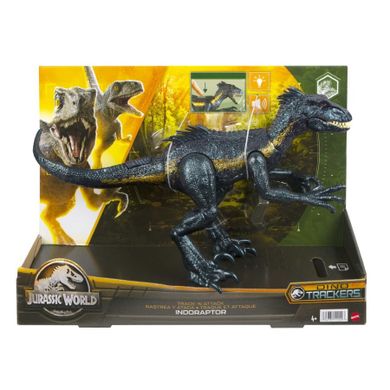 Jurassic World, Indoraptor, figurina dinozaur, lumini si sunete