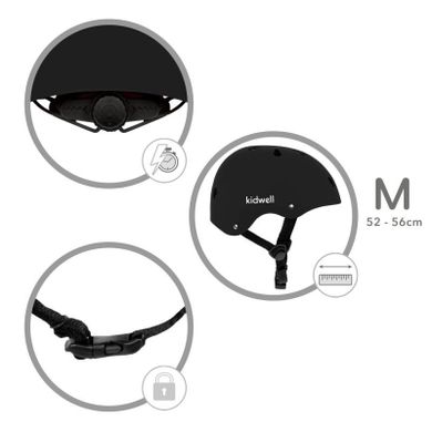 Kidwell, Orix II, casca de protectie, marime M (52-56 cm), Black
