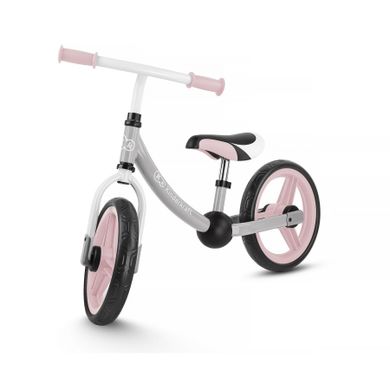Kinderkraft, 2Way Next, bicicleta fara pedale cu accesorii, roz deschis