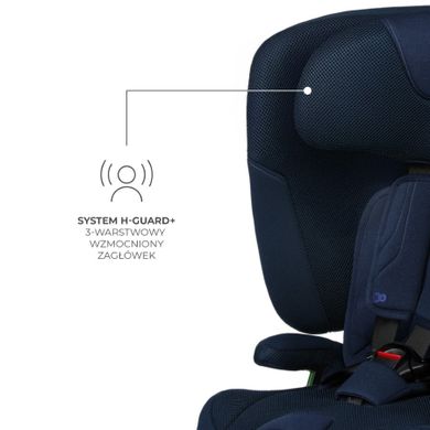 Kinderkraft, FIX2GO, i-Size, scaun auto, Navy, 76-150 cm