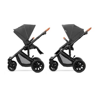 Kinderkraft, Prime, carucior multifunctional 2in1, negru + geanta Mommy Bag