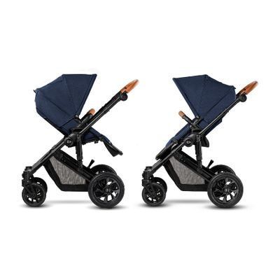 Kinderkraft, Prime, carucior multifunctional 3in1, bleumarin + geanta Mommy Bag