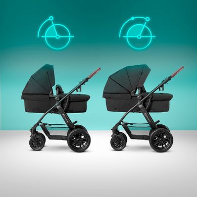 Kinderkraft, Xmoov, carucior multifunctional Travel System 3in1, negru
