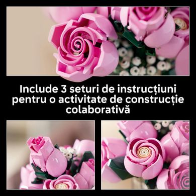 LEGO Botanicals, Buchet de trandafiri roz, 10374