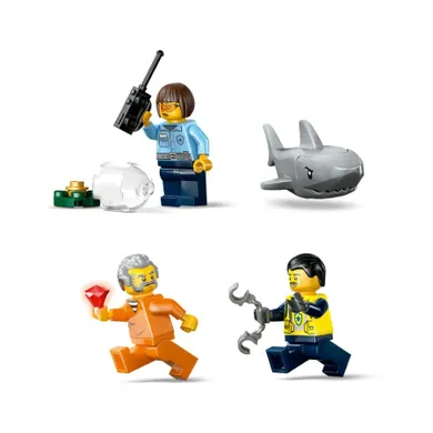 LEGO LEGO City, Urmarire cu barca de politie, 60456