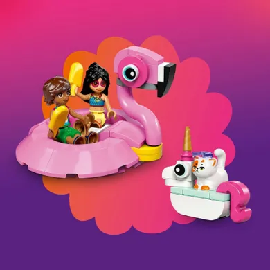 LEGO LEGO Friends, Petrecere la piscina cu unicornul si flamingo, 42658